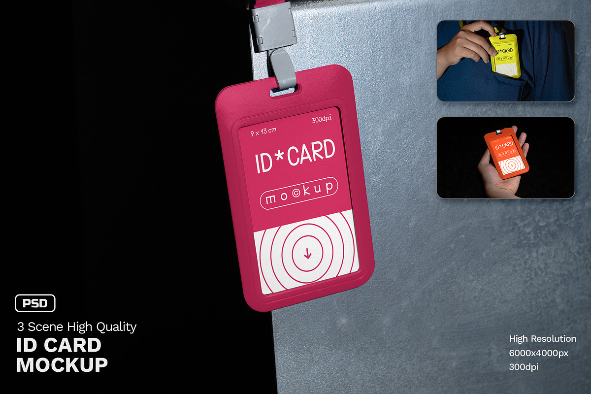 ID Card Mockup - VOL 2, a Product Mockup by Simetrica Labs (Photo 1 of 4)