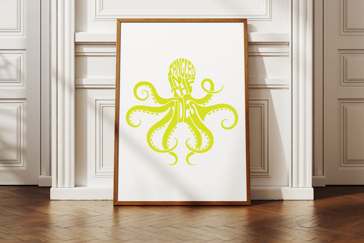 Tangled in the Tides Octopus Shaped, an Object Graphic by DigitalDesignsLaura (Photo 2 of 4)