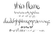 Font Thin Flame Fire Flickering Set, a Script Font by PageLightStudios (Thumbnail 1 of 4)