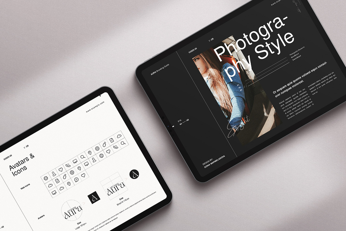 AURA | Brand Guidelines Template, a Branding & Logo Template by ArtisanaAura (Photo 19 of 23)
