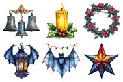 Gothic Christmas Sublimation Bundle, an Illustration by Daily.Designs (Thumbnail 3 of 5)