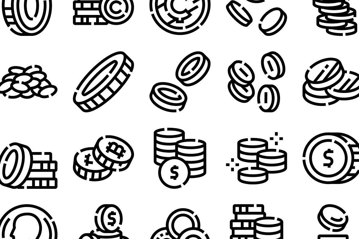 Financial coins currency collection, an Object Graphic by pikepicture (Photo 3 of 3)