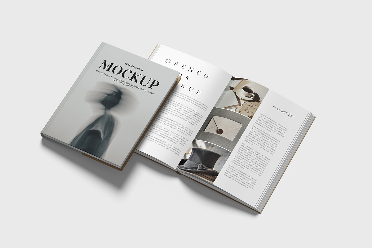 Realistic Book Mockup, a Books & Magazine Mockup by graphiccrew (Photo 8 of 9)