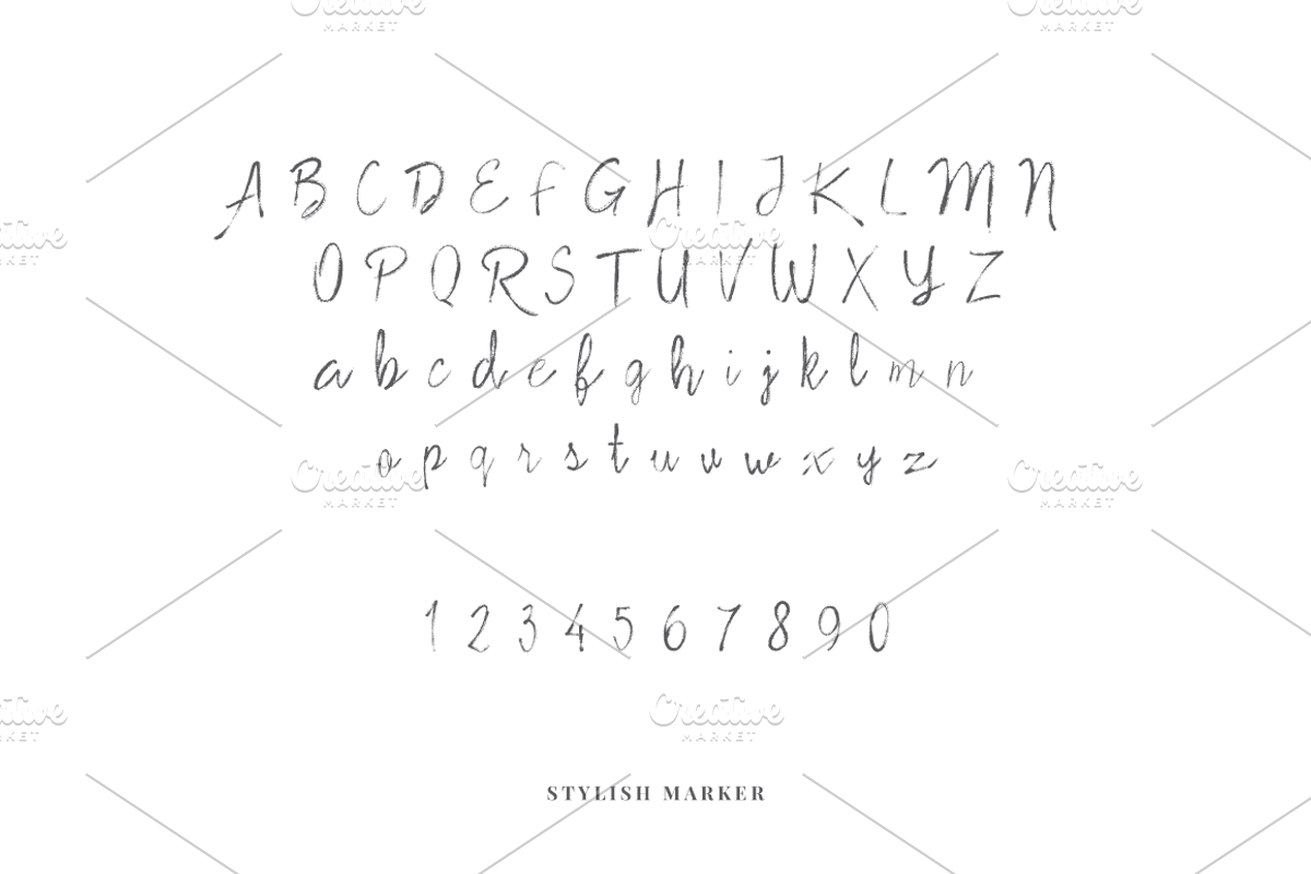 Stylish Marker Font preview 6