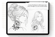 Procreate Hairstyles Portrait Stamps, a Brushes & More by LaurenceVArtiste (Thumbnail 7 of 8)