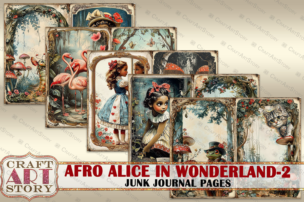 Afro Alice in Wonderland-2, an Object Illustration by CraftArtStory (Photo 5 of 5)