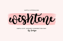 Wishtone - Simple Handwritten Font
