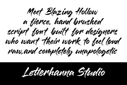 Blazing Hollow Bold Brush Script, a Script Font by Letterhanna Studio (Thumbnail 3 of 9)