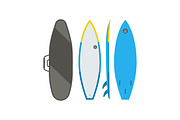 Surfing Trip Vector Elements, an Illustration by Alex Krugli (Thumbnail 2 of 3)