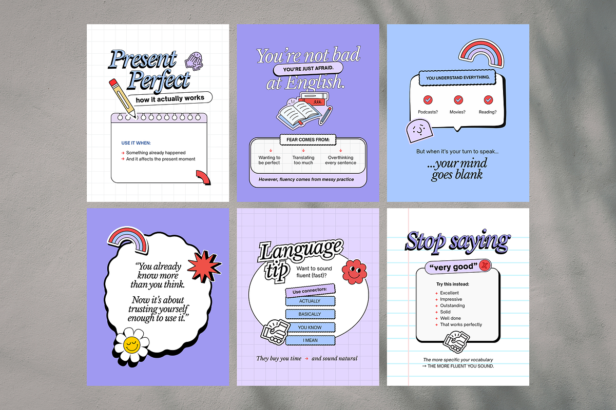 Language Coach Canva Templates, a Social Media Template by CanvaTemplateClubCo (Photo 3 of 11)