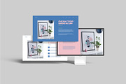 Desktop Screen Website Mockup, a Device Mockup by Graphiculon (Thumbnail 4 of 11)