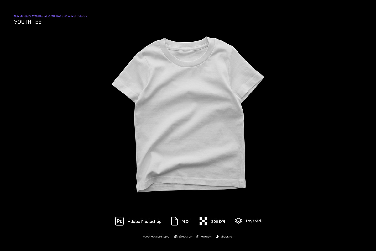 MOKITUP: Kids Tee Mockup, a Shirt Mockup by MOKITUP (Photo 3 of 4)