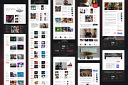 Clean Newspaper & Magazine Website, an UI Kit Template by peterdraw (Thumbnail 6 of 10)