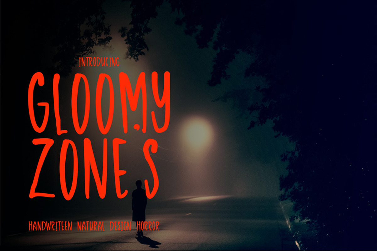 Gloomy Zones, a Script Font by Bramcreative (Photo 5 of 6)