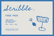 Scribble Food Hand-Drawn Pack, a Food Illustration by Veronika Gotovceva (Thumbnail 1 of 8)