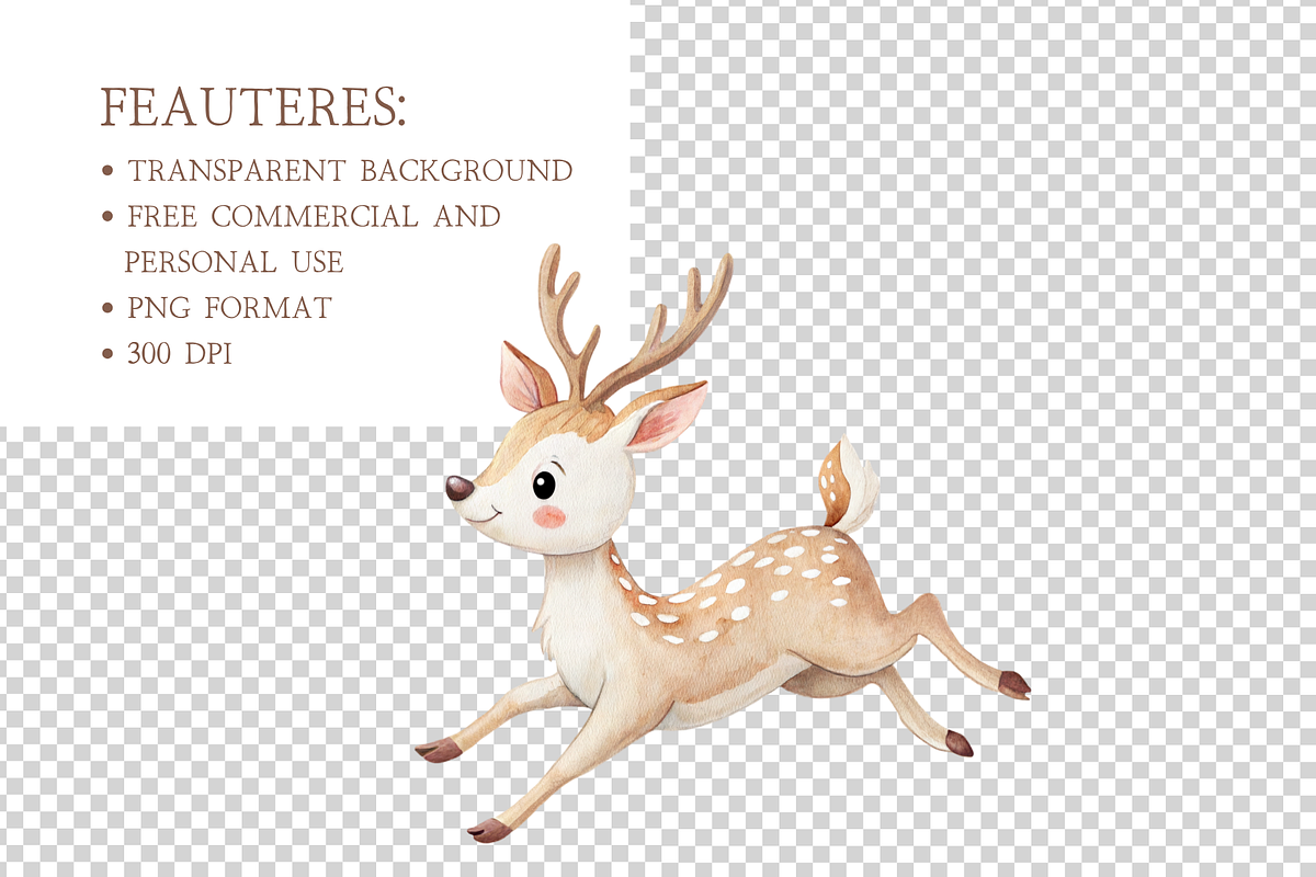 Watercolor Christmas Clipart Bundle, a Decorative Illustration by MockupWizard (Photo 5 of 6)