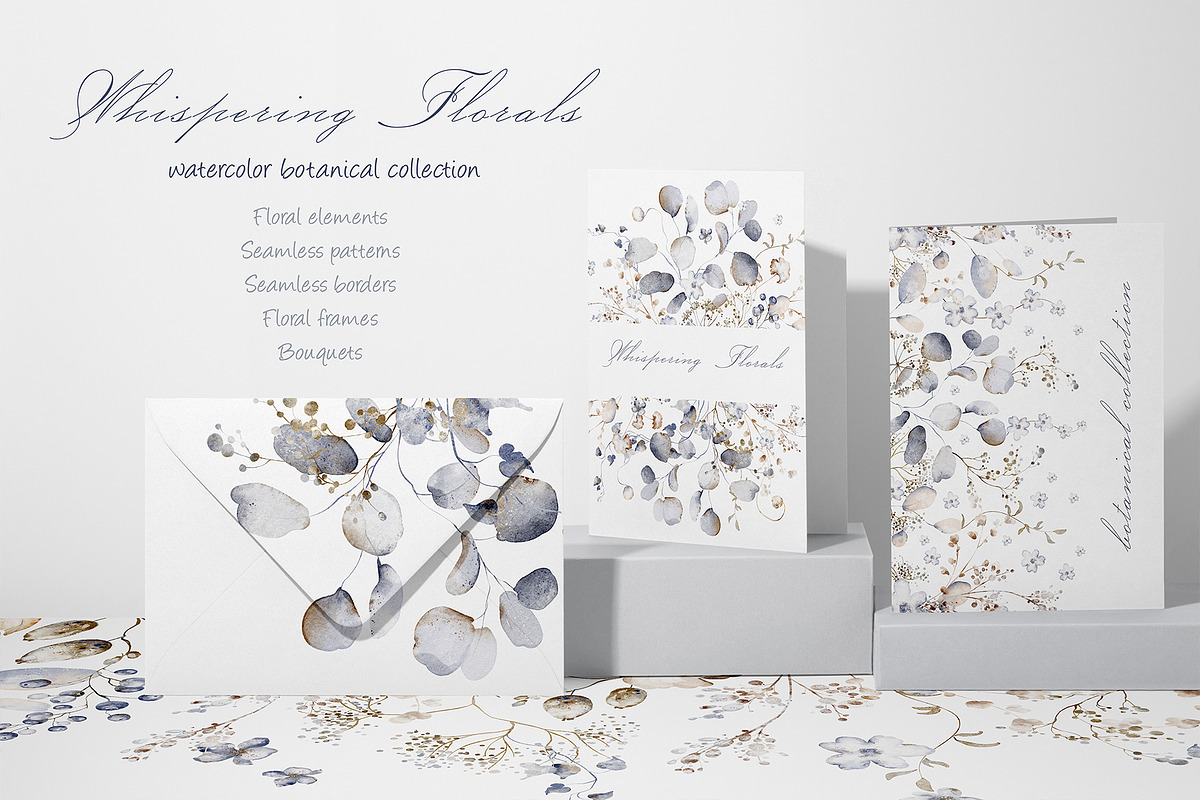 Dried Flowers Watercolor Collection, a Decorative Illustration by LenArt (Photo 2 of 12)