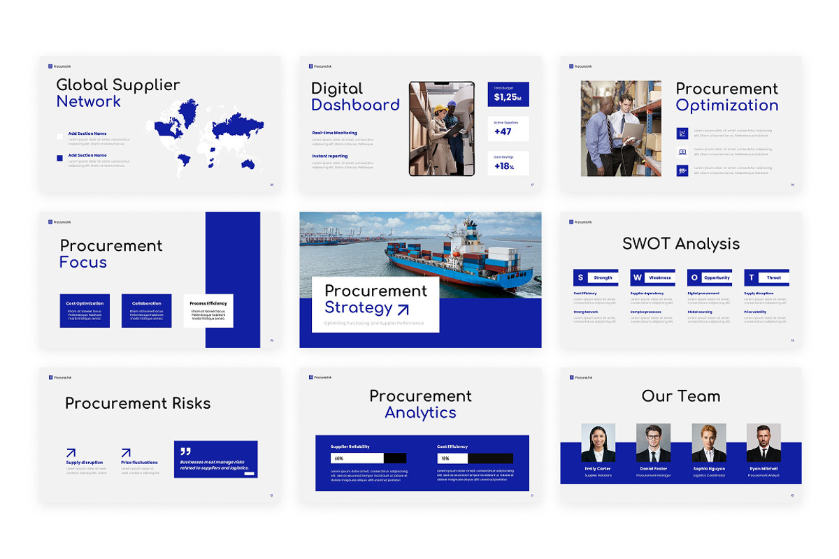 Procurement Strategy Google Slides, a Presentation Template by Loin Studio (Photo 3 of 4)