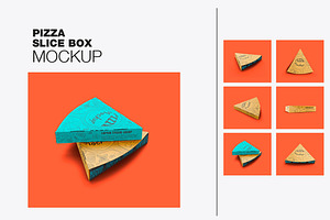 Pizza Triangle Box Mockup