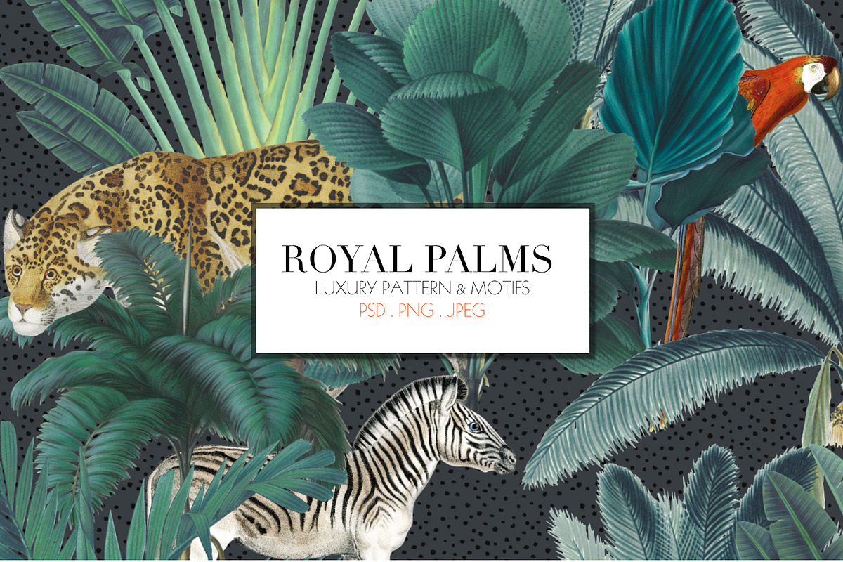 Royal Palms - Luxury Print, a Pattern Graphic by TSTUDIO (Photo 2 of 10)