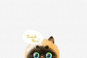 Siamese kitten go to school, an Animal Illustration by Azuzlikus (Thumbnail 3 of 3)