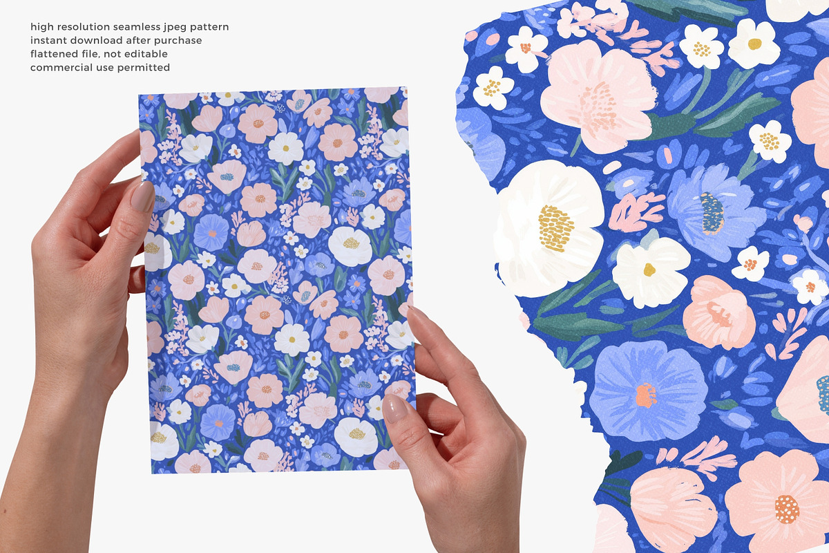vintage seamless floral pattern set, a Pattern Graphic by Patishop Art (Photo 7 of 14)