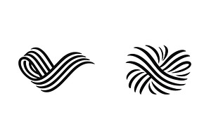 Artistic black and white lines, an Illustration by ZinetroN
