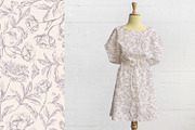 Subtle Hand Drawn Blossom Flowers, a Wallpaper Graphic by MalyskaStudio (Thumbnail 6 of 10)