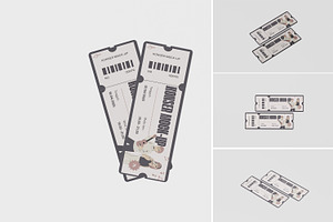 TICKET MOCKUP, a Branding & Logo Template by kebunmockup