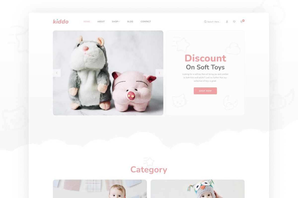 Kiddo - Kid Store HTML Web Template, a HTML Template by TemplatesJungle (Photo 2 of 3)