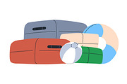 Travel baggage, tourist luggage set, an Object Illustration by Good Studio (Thumbnail 3 of 6)