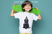 Halloween Witch Wizard Black Kitten, an Animal Illustration by Rabbit Heart (Thumbnail 9 of 10)