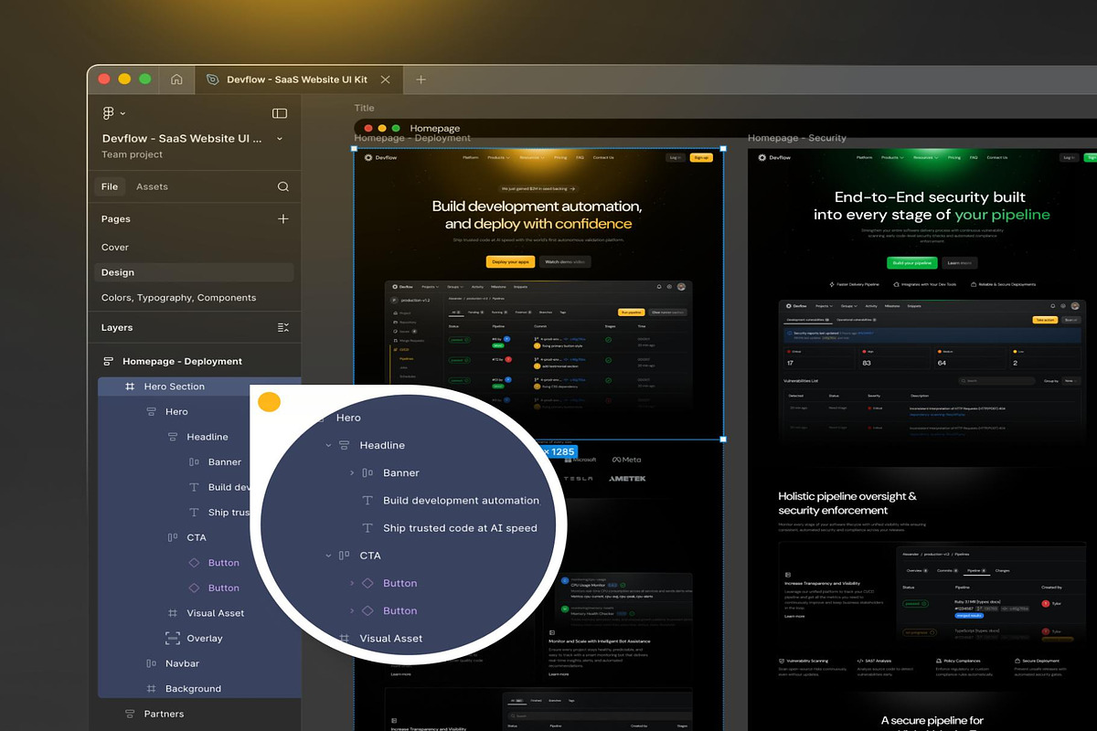 Devflow - SaaS Website UI Kit, an UI Kit Template by Creative Perspective (Photo 5 of 7)