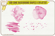 Watercolour Valentines Stamp Set, a Brush Add-On by SketchWerx (Thumbnail 11 of 13)