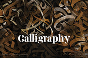 CALLIGRAPHY Abstract Backgrounds, a Background Graphic by Anastezia Luneva (Thumbnail 1 of 10)