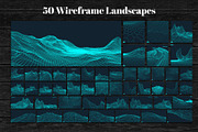 3D Tech & Wireframe Backgrounds, a Technology Illustration by RDShop (Thumbnail 16 of 17)