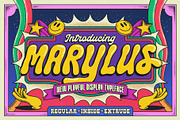 TNSC Marylus - Playful Display, a Sans Serif Font by The Native Saint Club (Thumbnail 1 of 13)
