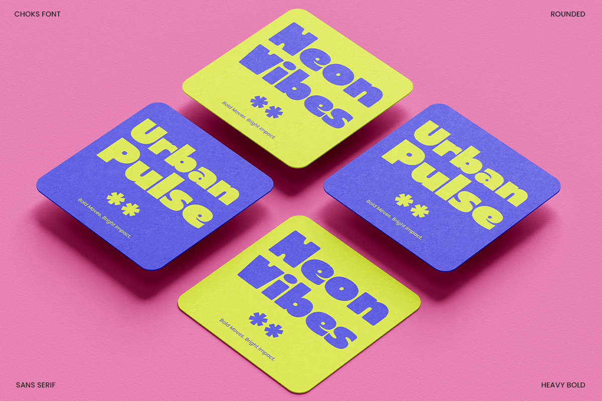 Choks - Heavy Bold Branding Font, a Sans Serif Font by Say Studio (Photo 8 of 10)