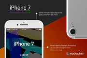 Iphone 7 Mockup Straight White, an iPhone Mockup by mockuptain (Thumbnail 4 of 7)