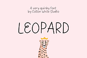 Leopard Quirky Font, a Handwritten Font by Sofia Skoog (Thumbnail 1 of 12)