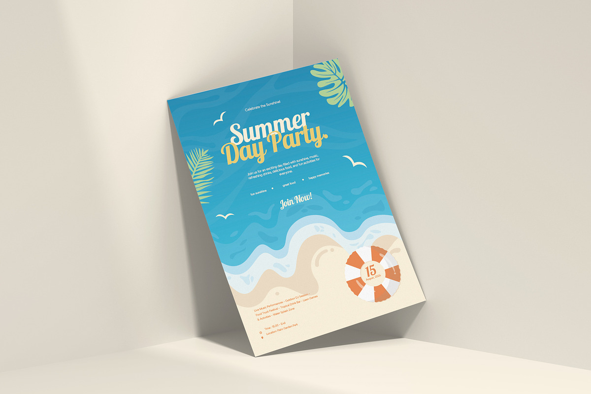 Summer Party - Flyer, a Flyer Template by VUNIRA (Photo 2 of 3)