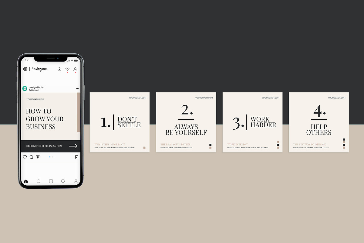 Instagram Creator for Coach Canva, a Social Media Template by Design District (Photo 26 of 33)