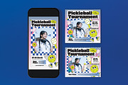 Blue Pickleball Tournament Flyer Set, a Flyer Template by graphicook (Thumbnail 3 of 3)