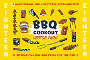 BBQ Cookout Vector Set, a Food Illustration by Illustrated Everything (Thumbnail 1 of 3)