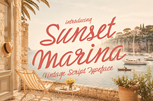 Sunset Marina - Fancy Vintage Script