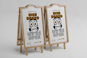 Sign Board Mockup, an Advertising Mockup by Budogol Studio (Thumbnail 2 of 4)