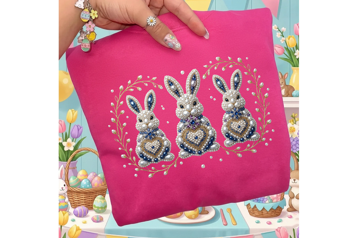 Pearl Bunny PNG, Easter Bunny, an Illustration by Designking (Photo 3 of 6)