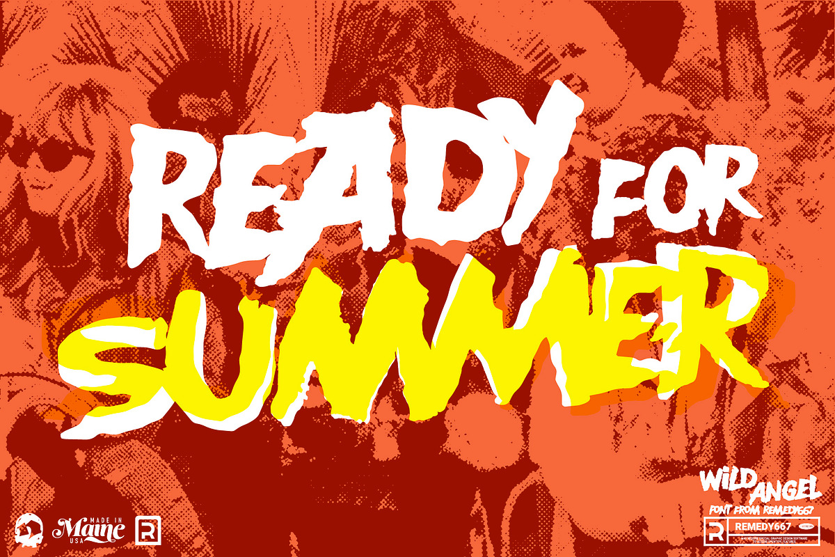 Wild Agel - Summertime Biker Font, a Handwritten Font by Remedy667 (Photo 2 of 10)