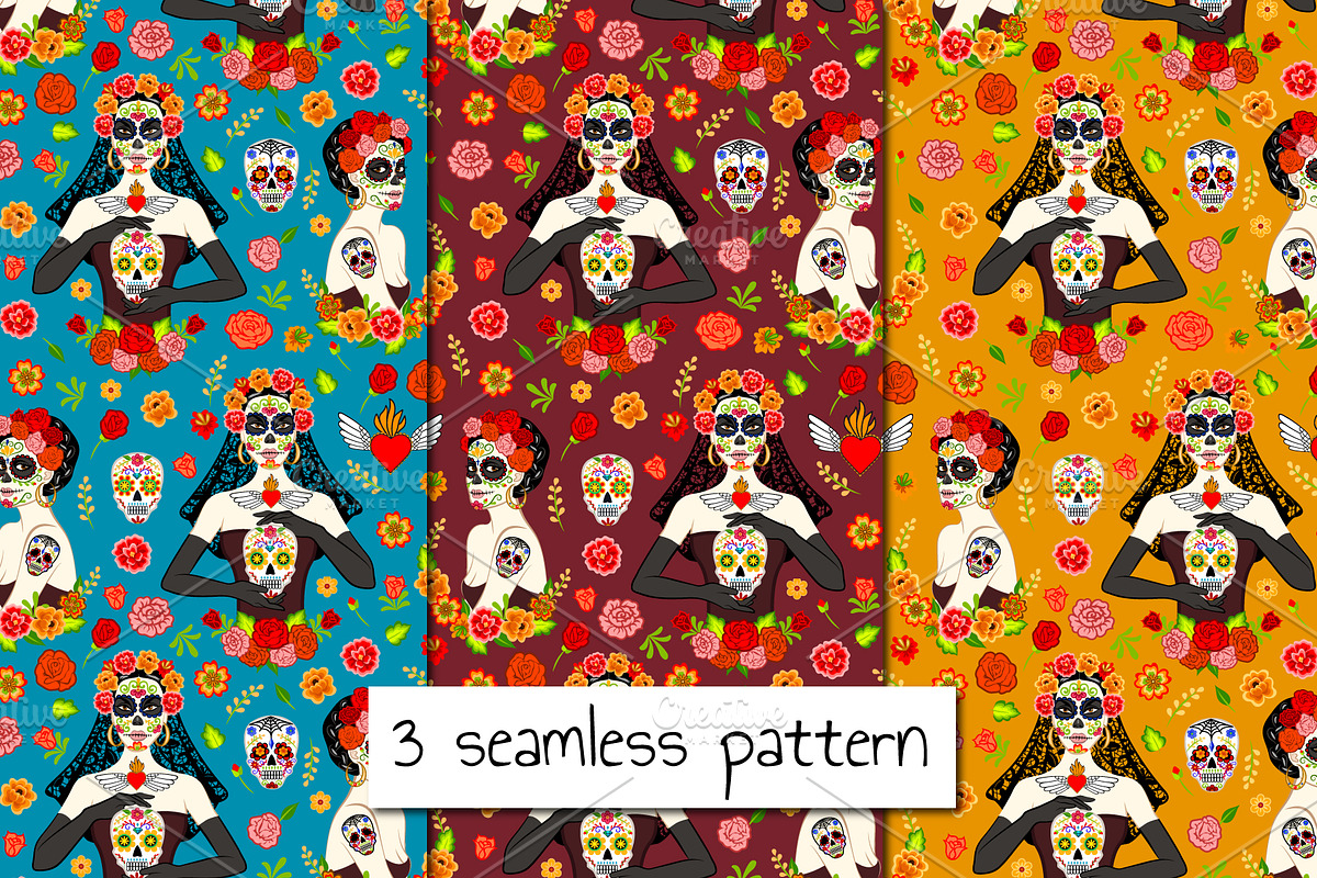 Dia de los Muertos Catrina, an Illustration by Sveta Aho (Photo 2 of 3)