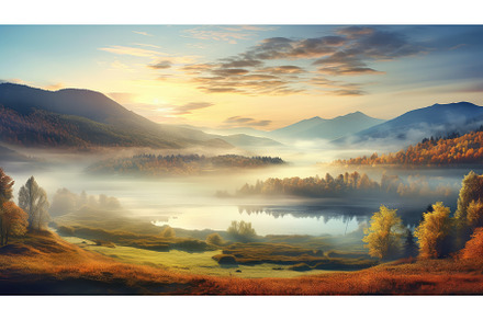 season autumn scene panorama, a Nature Photo by pikepicture